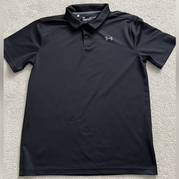 Under Armour Performance Polo Shirt. Black. Size Youth XL - Picture 2 of 6